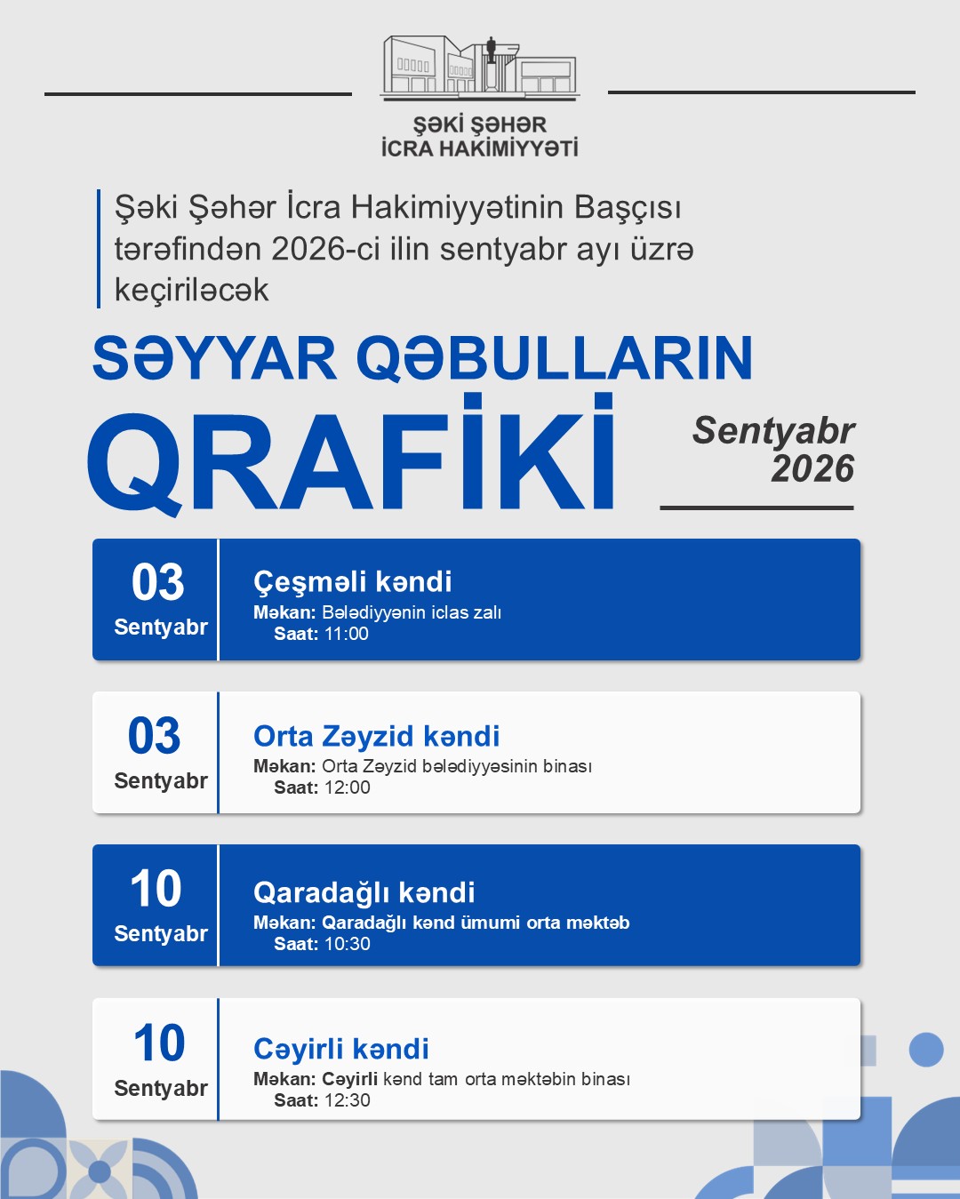 Şəki Şəhər İHB-nın 2026-ci ilin sentyabr ayı üçün səyyar qəbulu.jpg
