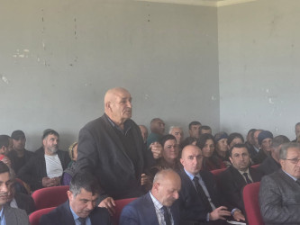 Şəki Şəhər İcra Hakimiyyətinin başçısı Elxan Usubov Şorsu kəndində səyyar qəbul keçirib