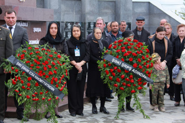 Şəkidə Vətən Müharibəsi şəhidlərinin xatirəsinə həsr olunmuş rəsmi anım tədbiri keçirilib