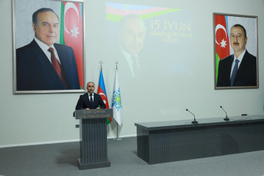 Şəkidə 15 iyun - Milli Qurtuluş Gününə həsr olunmuş toplantı keçirilib