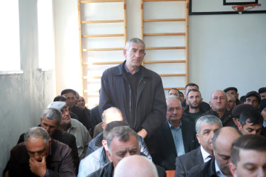 Şəki Şəhər İcra Hakimiyyətinin başçısı Elxan Usubov Əliyar kəndində səyyar qəbul keçirib