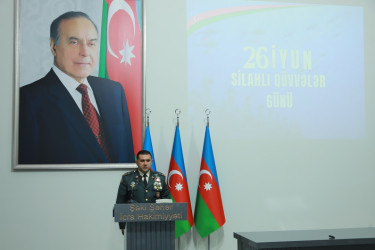 Şəkidə 26 İyun – Azərbaycan Respublikasının Silahlı Qüvvələr Gününə həsr olunmuş toplantı keçirilib