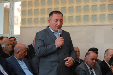 Şəki Şəhər İcra Hakimiyyətinin başçısı Elxan Usubov Turan qəsəbəsində səyyar qəbul keçirib