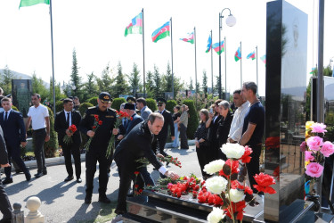 27 sentyabr - Anım Günü ilə əlaqədar Şəkidə Vətən müharibəsi şəhidlərinin xatirəsi yad edilib