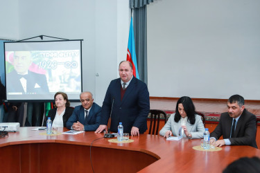 Şəkidə "Heydər Əliyevin dövlətçilik fəlsəfəsində davamlı inkişaf konsepsiyası" mövzusunda elmi konfrans keçirilib