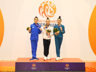 Azərbaycanın bədii gimnastları III MDB Oyunlarında 8 medal qazanıblar