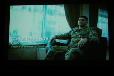 Şəkidə müharibə iştirakçılarına həsr olunmuş "Yaralı ruhlar" filminin təqdimatı olub