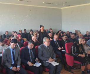 Şəki Şəhər İcra Hakimiyyətinin başçısı Elxan Usubov Şorsu kəndində səyyar qəbul keçirib