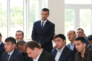 Şəki Şəhər İcra Hakimiyyətinin başçısı Abbas kəndinin sakinləri ilə görüşüb