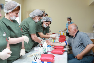Şəkidə talassemiya xəstəliyindən əziyyət çəkən uşaqlara yardım məqsədilə qanvermə aksiyası təşkil olunub