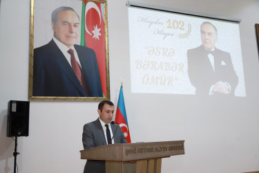 Ulu Öndər Heydər Əliyevin anadan olmasının 102-ci ildönümü münasibətilə "Əsrə bərabər ömür" adlı tədbir keçirilib.