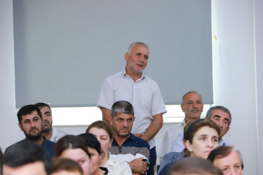 Şəki Şəhər İcra Hakimiyyətinin başçısı Baltalı kəndində səyyar qəbul keçirib