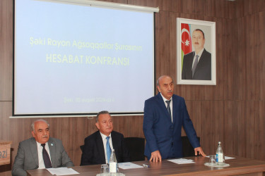 Şəkidə rayon Ağsaqqallar Şurasının hesabat konfransı keçirilib