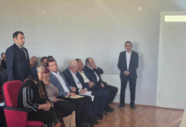Şəki Şəhər İcra Hakimiyyətinin başçısı Elxan Usubov Şorsu kəndində səyyar qəbul keçirib