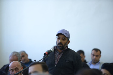 Şəki Şəhər İcra Hakimiyyətinin başçısı Elxan Usubov Şəki kəndində səyyar qəbul keçirib