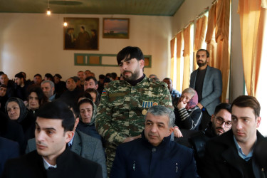 Şəki Şəhər İcra Hakimiyyətinin başçısı Elxan Usubov Aşağı Küngüt kəndində səyyar qəbul keçirib