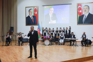 Şəkidə Ulu Öndər Heydər Əliyevin anadan olmasının 102-ci ildönümü qeyd olunub