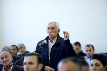 Şəki Şəhər İcra Hakimiyyətinin başçısı Elxan Usubov Şəki kəndində səyyar qəbul keçirib