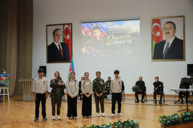 Şəkidə şəhid Rahib Hacı-İsmayılovun doğum günü münasibətilə tədbir keçirilib