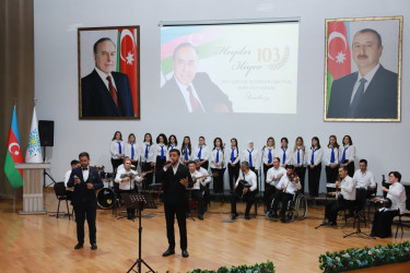 Şəkidə Ulu Öndər Heydər Əliyevin anadan olmasının 103-cü ildönümü qeyd olunub