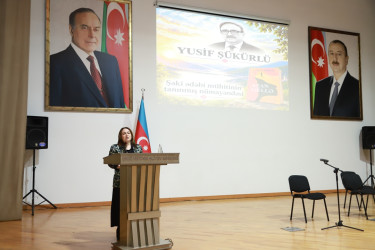 Şəkidə mərhum alim, yazıçı Yusif Şükürlünün “Azan güllə” kitabının təqdimat mərasimi keçirilib