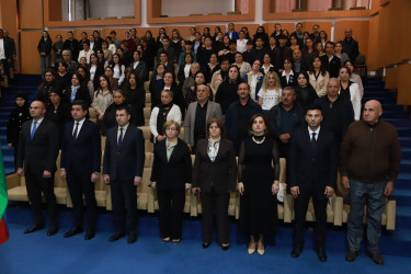 Şəkidə şəhid Bəxtiyar İdrisovun xatirəsinə həsr olunmuş “Şəhadəti ilə əbədiləşən Bəxtiyar ömrü” adlı anım tədbiri keçirilib