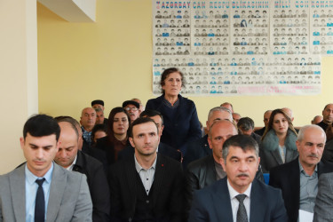 Şəki Şəhər İcra Hakimiyyətinin başçısı Elxan Usubov Birinci Biləcik kəndində səyyar qəbul keçirib