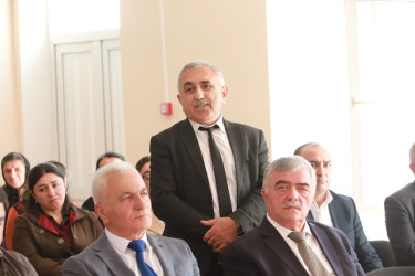 Şəki Şəhər İcra Hakimiyyətinin başçısı Elxan Usubov Baş Göynük kəndində səyyar qəbul keçirib