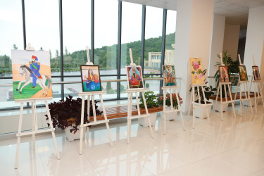 Şəkidə Azərbaycanın görkəmli rəssamı Mirzə Qədim İrəvaninin 200 illik yubileyi ilə bağlı rəsm sərgisi təşkil olunub