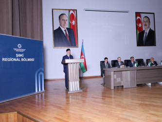 Şəkidə “Zəfər Günü və qəhrəmanlıq tariximiz” mövzusunda tədbir təşkil olunub