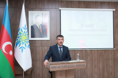 Şəkidə 31 Mart- Azərbaycanlıların Soyqırımı Günü ilə əlaqədar tədbir keçirilib