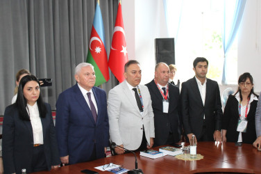 Şəkidə Bəxtiyar Vahabzadə irsi və Türk dünyası dəyərlərinə həsr olunmuş beynəlxalq konfransın açılışı keçirilib