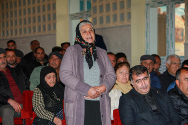 Şəki Şəhər İcra Hakimiyyətinin başçısı Elxan Usubov Çayqaraqoyunlu kəndinin sakinləri ilə görüşüb