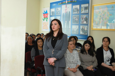 Şəki Şəhər İcra Hakimiyyətinin başçısı Elxan Usubov Aydınbulaq kəndinin sakinləri ilə görüşüb