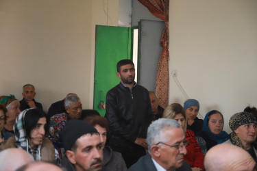 Şəki Şəhər İcra Hakimiyyətinin başçısı Elxan Usubov Fazıl kəndində səyyar qəbul keçirib