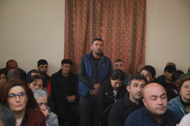 Şəki Şəhər İcra Hakimiyyətinin başçısı Elxan Usubov Fazıl kəndində səyyar qəbul keçirib