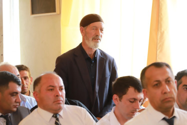 Şəki Şəhər İcra Hakimiyyətinin başçısı Elxan Usubov Aşağı Daşağıl kəndinin sakinləri ilə görüşüb