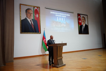 Şəkidə 18 aprel - Beynəlxalq Abidələr və Tarixi Yerlər Gününə həsr olunmuş tədbir keçirilib