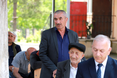 Şəki Şəhər İcra Hakimiyyətinin başçısı Elxan Usubov Baş Küngüt kəndinin sakinləri ilə görüşüb