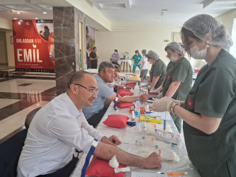 Şəkidə talassemiya xəstəliyindən əziyyət çəkən uşaqlara yardım məqsədilə qanvermə aksiyası təşkil olunub