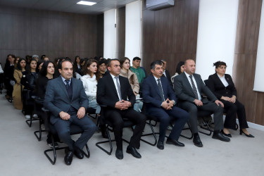 Şəkidə “17 Noyabr - Milli Dirçəliş Gününun ölkəmizin müstəqilliyinin bərpa edilməsində tarixi rolu” mövzusunda tədbir keçirilib