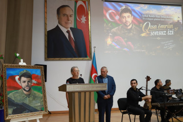 Şəkidə şəhid Rahib Hacı-İsmayılovun doğum günü münasibətilə tədbir keçirilib