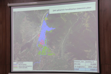 Şəki şəhərinin su təchizatı və kanalizasiya sistemlərinin yenidən qurulması layihəsi çərçivəsində 2023-cü ildə göruləcək işlərin təqdimatı keçirilib