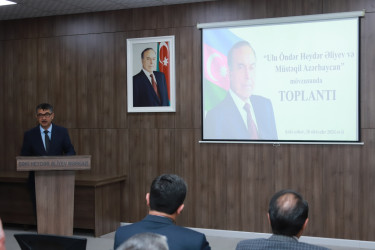 Şəkidə "Ulu Öndər Heydər Əliyev və müstəqil Azərbaycan" mövzusunda  tədbir keçirilib