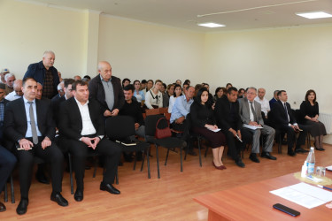 Şəki Şəhər İcra Hakimiyyətinin başçısı Elxan Usubov Aşağı Layısqı kəndinin sakinləri ilə görüşüb