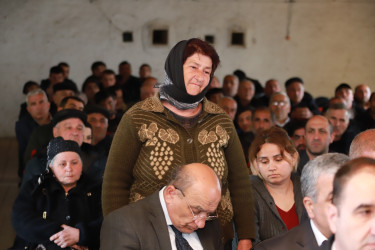 Şəki Şəhər İcra Hakimiyyətinin başçısı Elxan Usubov Sarıca kənd sakinləri ilə görüşüb