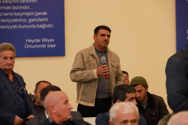 Şəki Şəhər İcra Hakimiyyətinin başçısı Elxan Usubov Qozlubulaq kəndində səyyar qəbul keçirib.