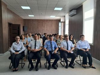 Şəkidə “Ümummilli lider Heydər Əliyev müstəqil Azərbaycan Konstitusiyasının müəllifidir” mövzusunda toplantı keçirilib