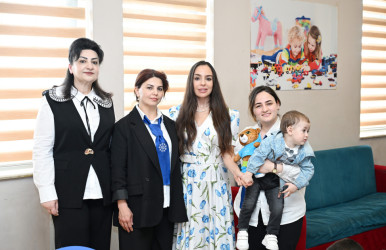 Leyla Əliyeva və Arzu Əliyeva Şəkidə uşaq evi sosial xidmət müəssisəsində olublar