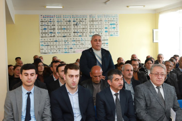 Şəki Şəhər İcra Hakimiyyətinin başçısı Elxan Usubov Birinci Biləcik kəndində səyyar qəbul keçirib